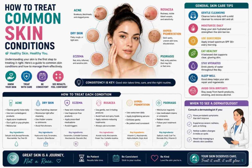 How to Treat Common Skin Conditions